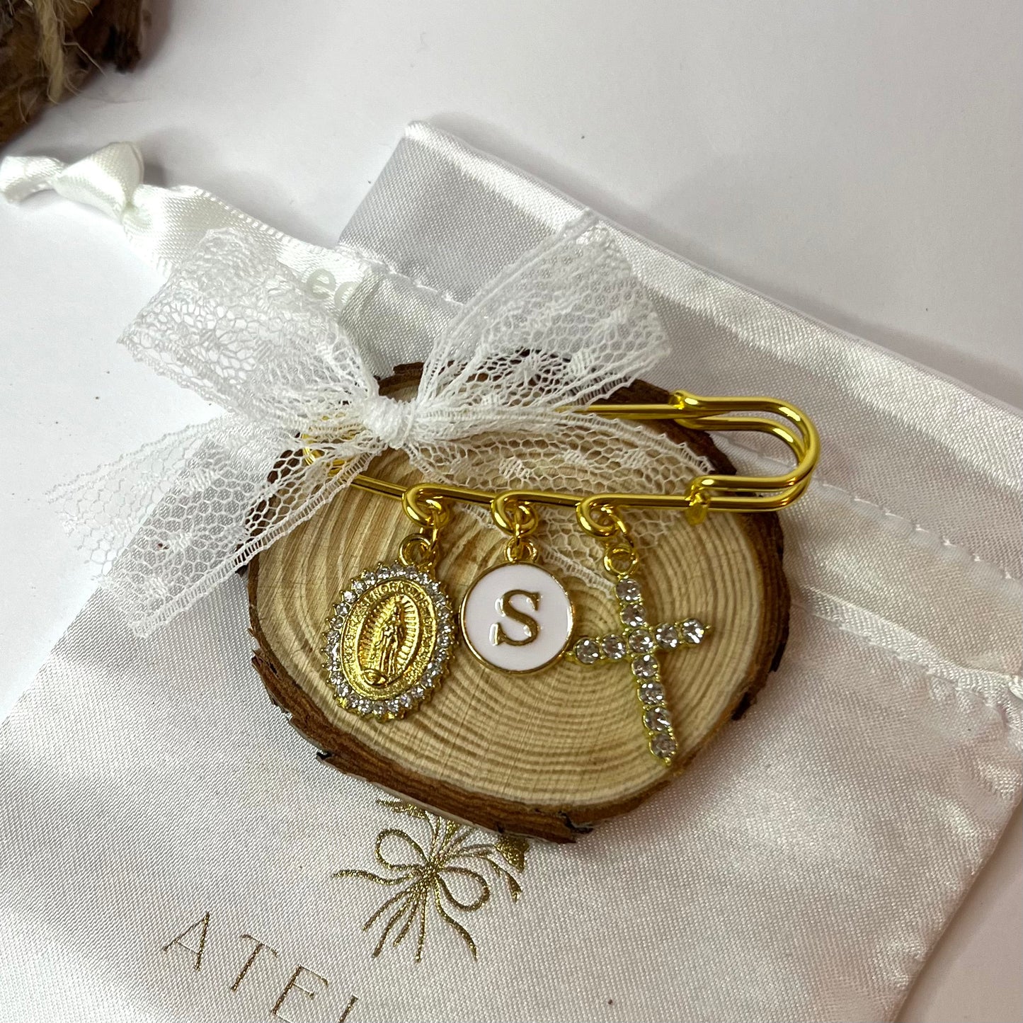 Broche chrétienne personnalisable