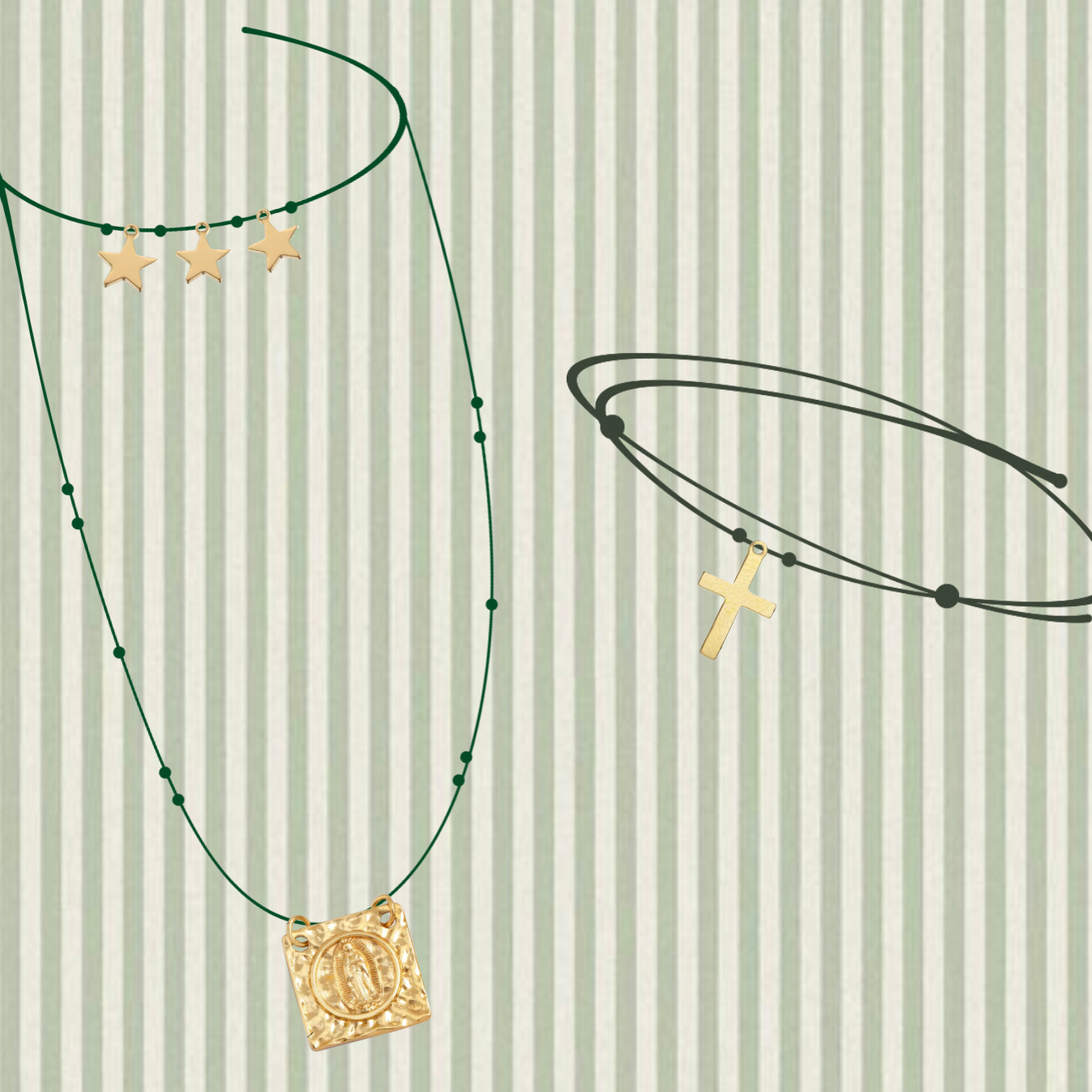 Duo Sautoir Lourdes & Bracelet